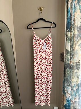 reformation amory denim midi dress Reformation